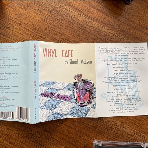 Vintage Stuart McLean Vinyl Café Double Cassette with Case and Liner Notes - Picture 3 of 3